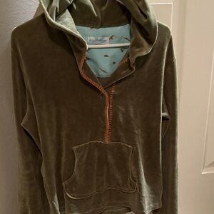 Carve Designs Olive Green Hooded Sweater